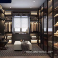 Glass open wardrobe Design style